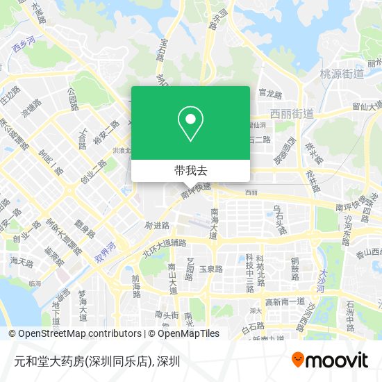 元和堂大药房(深圳同乐店)地图