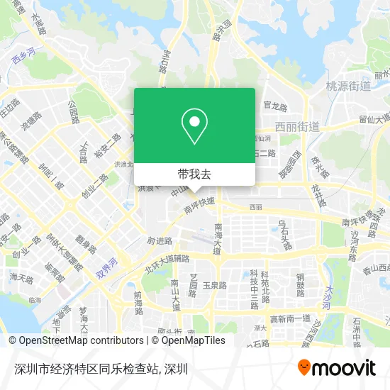 深圳市经济特区同乐检查站地图