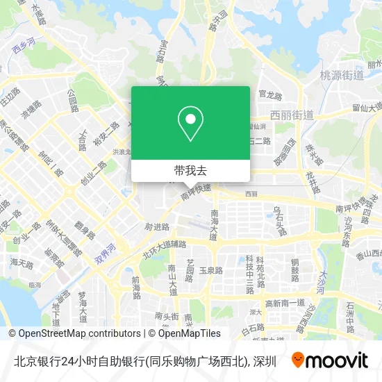 北京银行24小时自助银行(同乐购物广场西北)地图