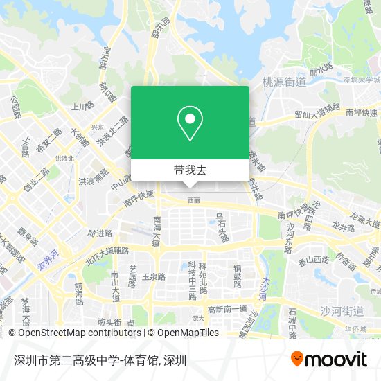 深圳市第二高级中学-体育馆地图