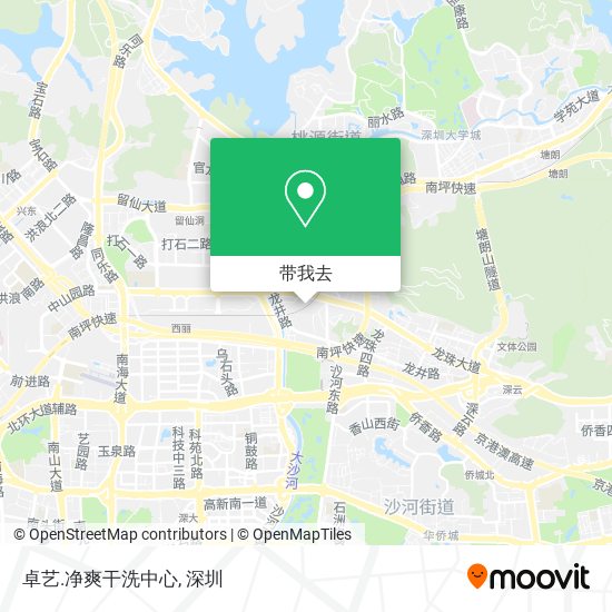 卓艺.净爽干洗中心地图