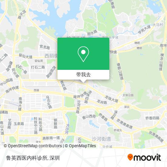 鲁英西医内科诊所地图
