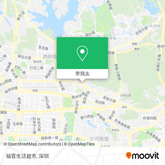 福晋生活超市地图