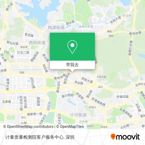 计量质量检测院客户服务中心地图