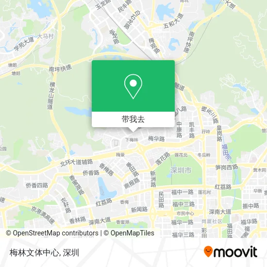梅林文体中心地图