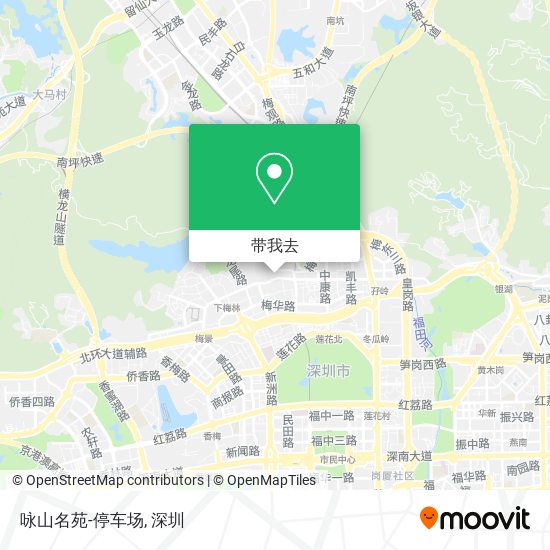 咏山名苑-停车场地图