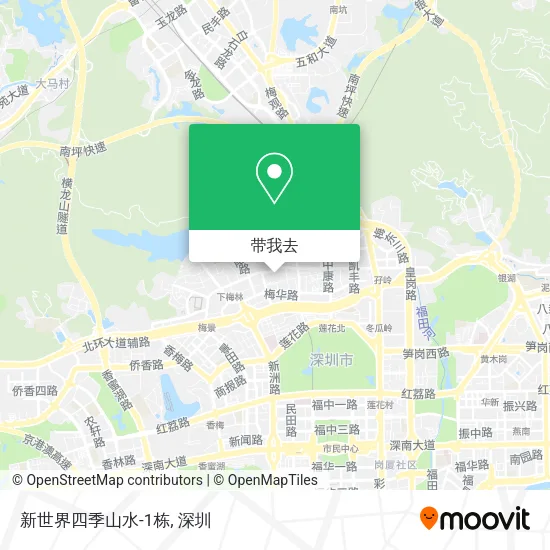 新世界四季山水-1栋地图