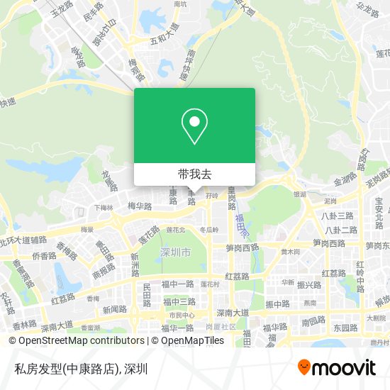 私房发型(中康路店)地图