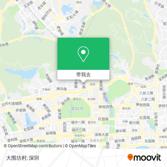 大围坊村地图