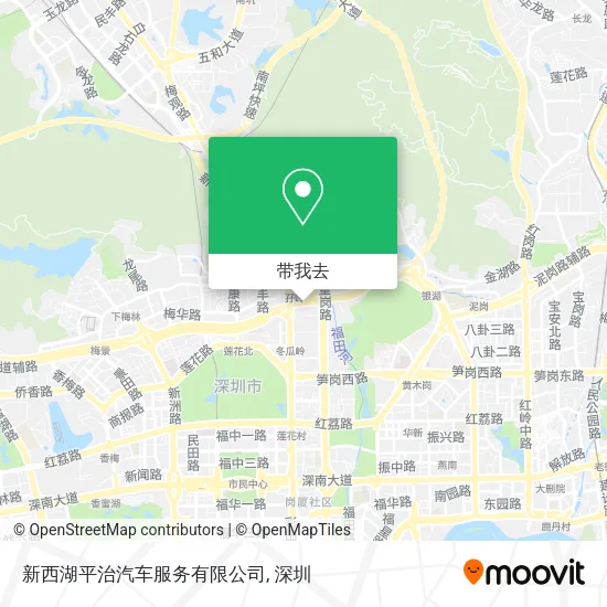 新西湖平治汽车服务有限公司地图