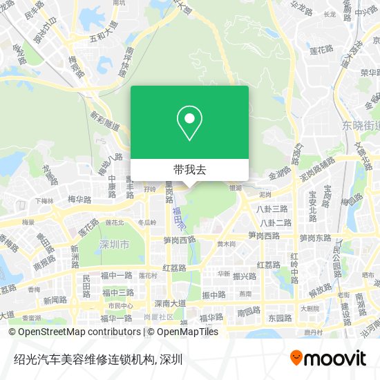 绍光汽车美容维修连锁机构地图