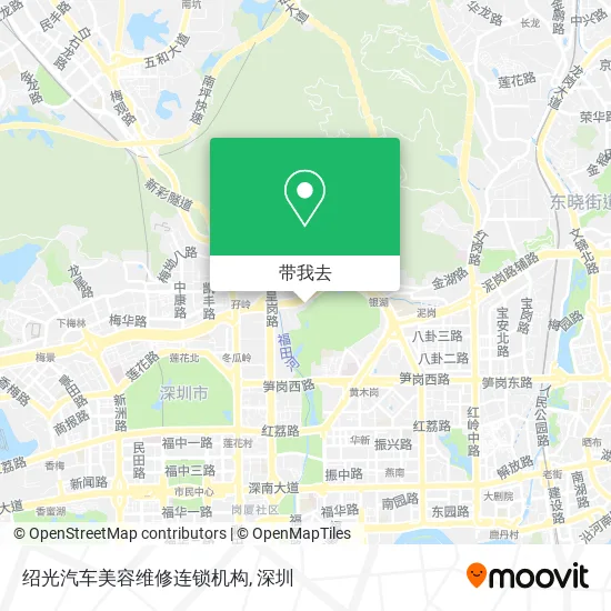 绍光汽车美容维修连锁机构地图