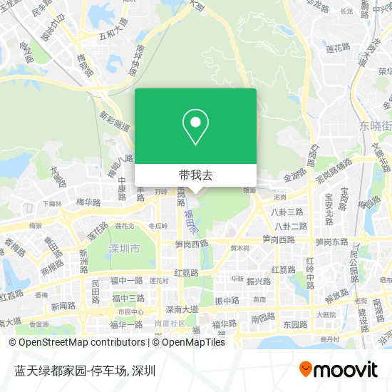 蓝天绿都家园-停车场地图