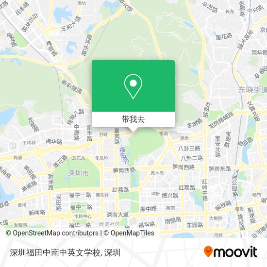 深圳福田中南中英文学校地图