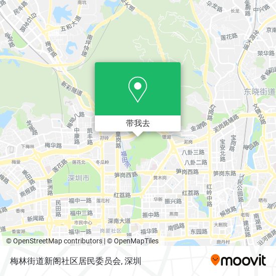 梅林街道新阁社区居民委员会地图