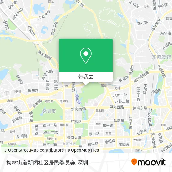 梅林街道新阁社区居民委员会地图