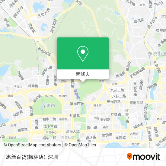 惠新百货(梅林店)地图