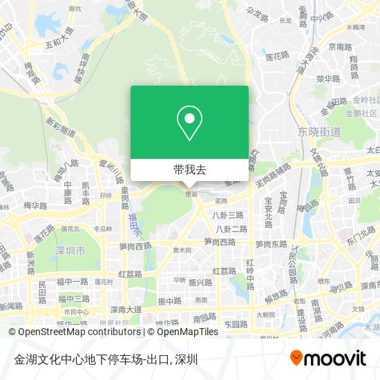 金湖文化中心地下停车场-出口地图