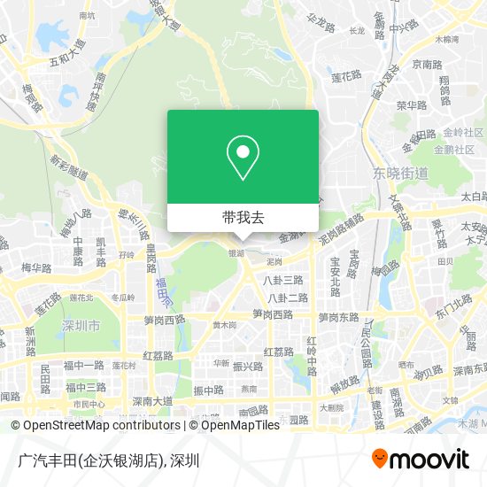广汽丰田(企沃银湖店)地图