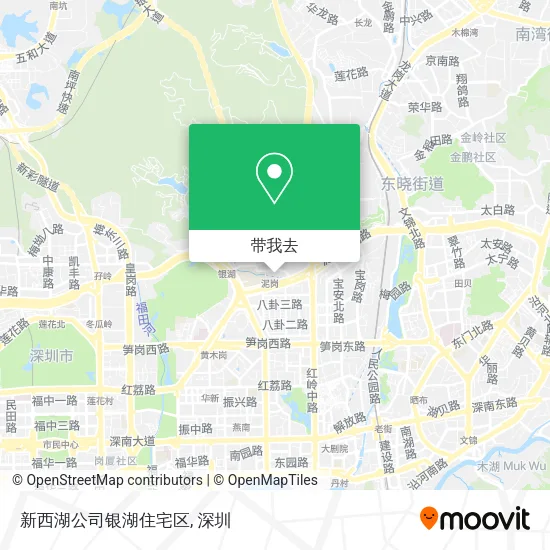 新西湖公司银湖住宅区地图