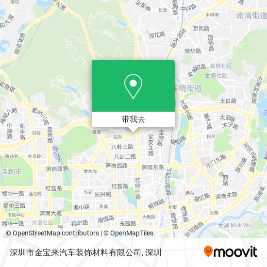 深圳市金宝来汽车装饰材料有限公司地图