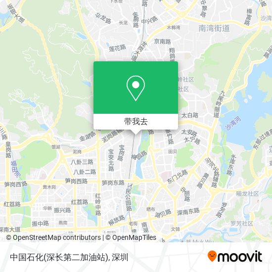 中国石化(深长第二加油站)地图