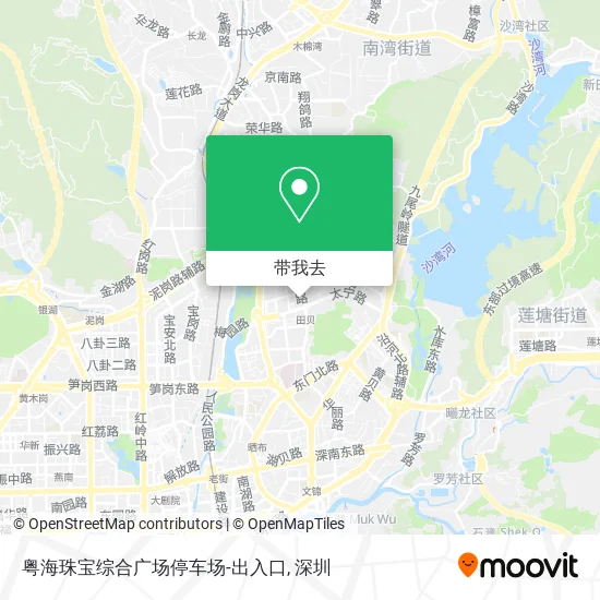 粤海珠宝综合广场停车场-出入口地图