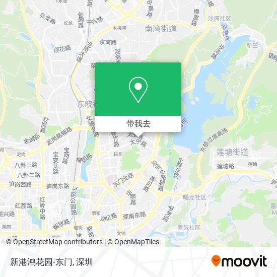 新港鸿花园-东门地图