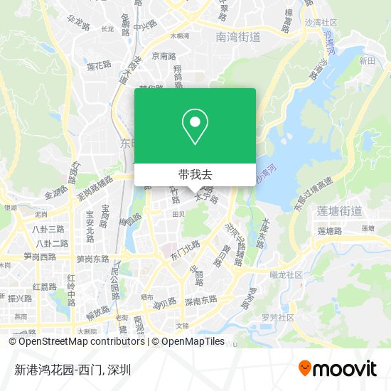 新港鸿花园-西门地图