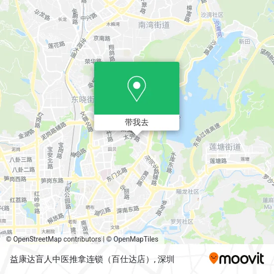 益康达盲人中医推拿连锁（百仕达店）地图