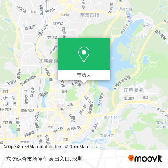 东晓综合市场停车场-出入口地图