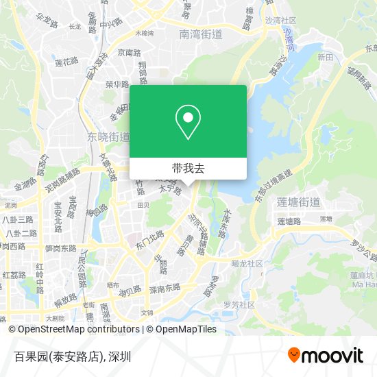 百果园(泰安路店)地图