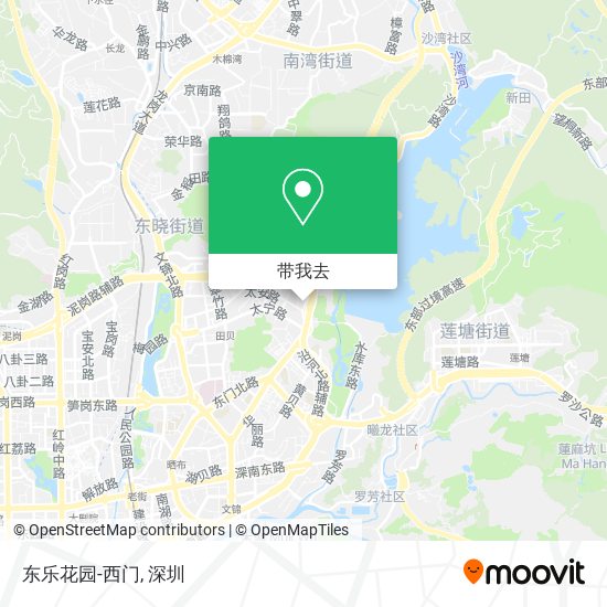 东乐花园-西门地图