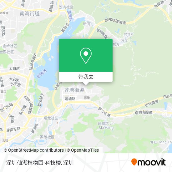 深圳仙湖植物园-科技楼地图