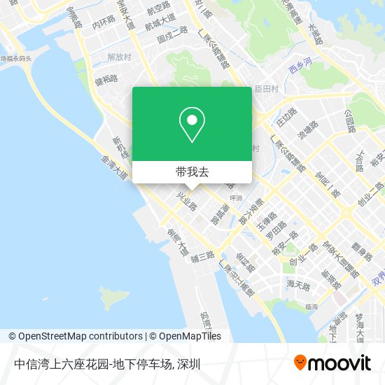 中信湾上六座花园-地下停车场地图