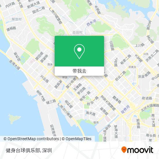 健身台球俱乐部地图