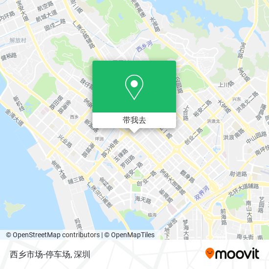 西乡市场-停车场地图
