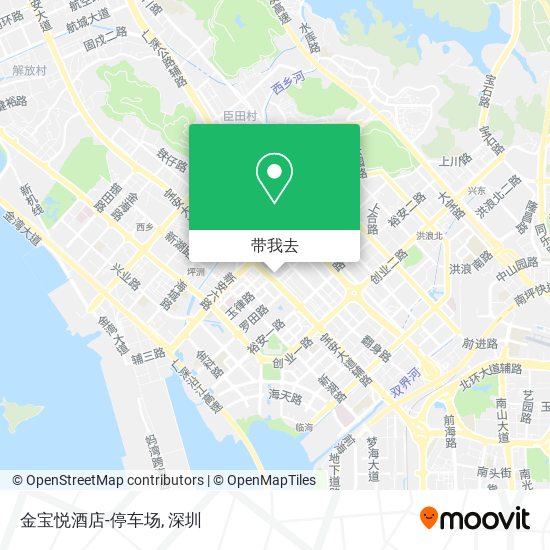 金宝悦酒店-停车场地图