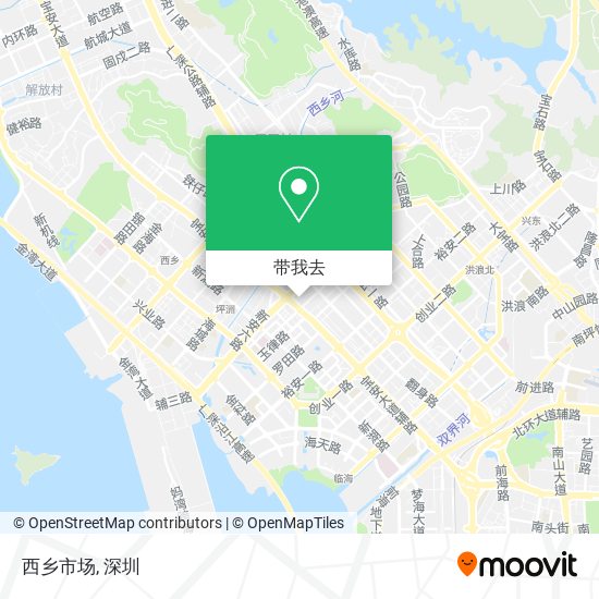 西乡市场地图
