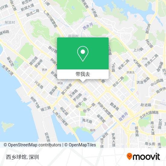 西乡球馆地图