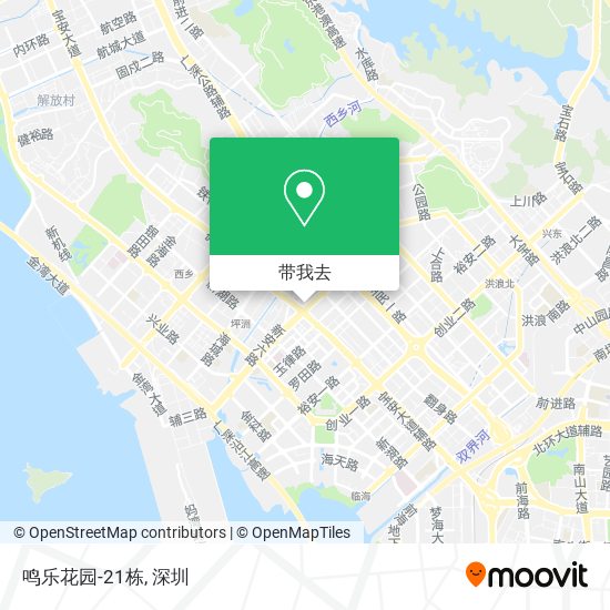 鸣乐花园-21栋地图