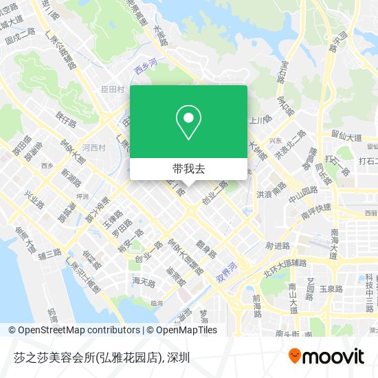 莎之莎美容会所(弘雅花园店)地图