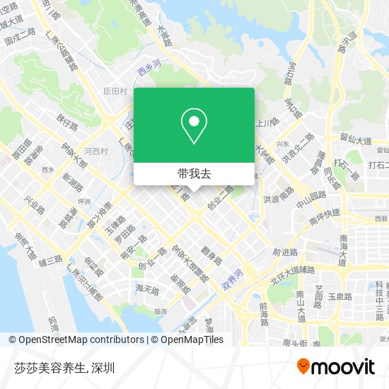 莎莎美容养生地图
