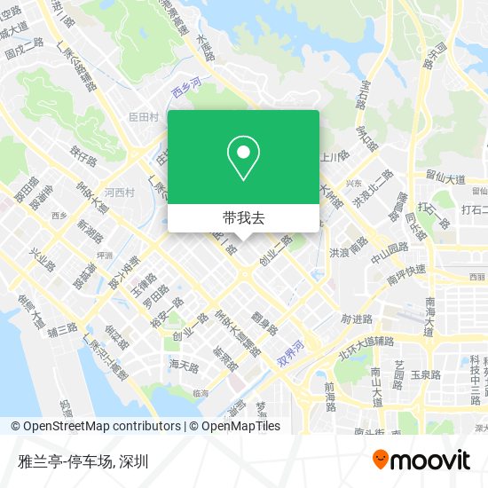 雅兰亭-停车场地图