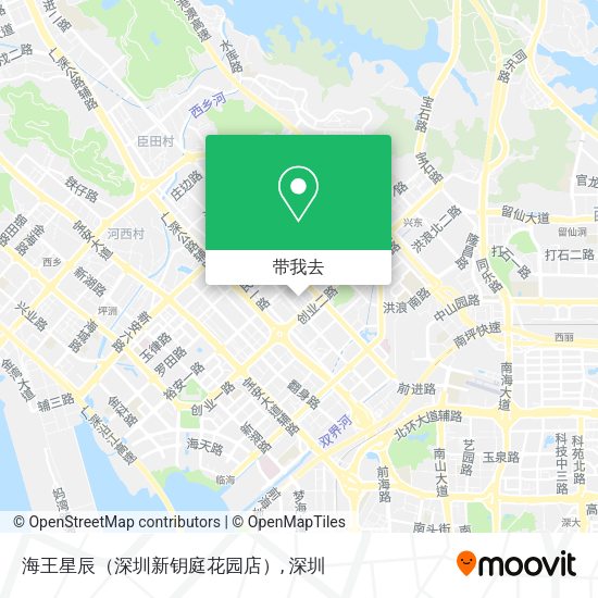 海王星辰（深圳新钥庭花园店）地图