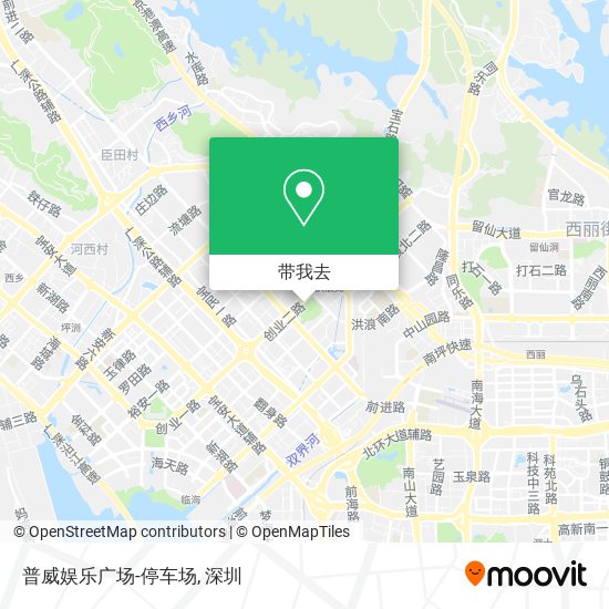 普威娱乐广场-停车场地图
