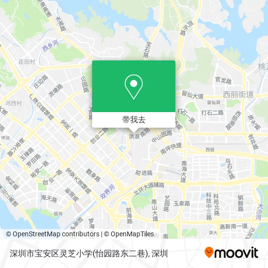 深圳市宝安区灵芝小学(怡园路东二巷)地图