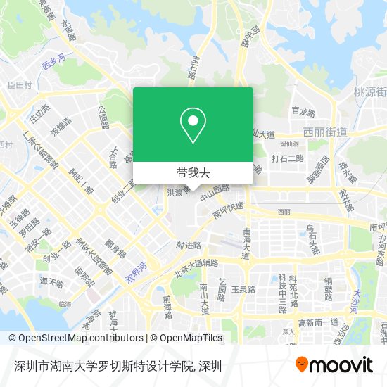 深圳市湖南大学罗切斯特设计学院地图