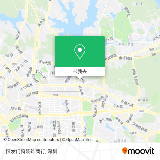 恒发门窗装饰商行地图