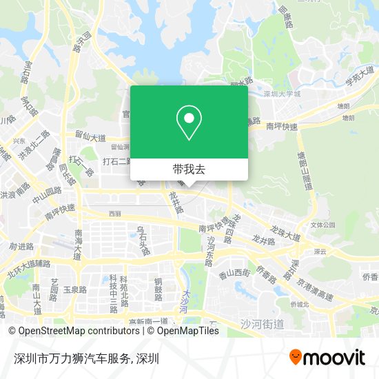 深圳市万力狮汽车服务地图